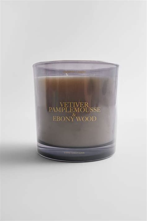 zara ebony wood candle.